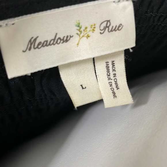 ANTHROPOLOGIE Meadow Rue Smocked Peplum Top - Picture 7 of 8